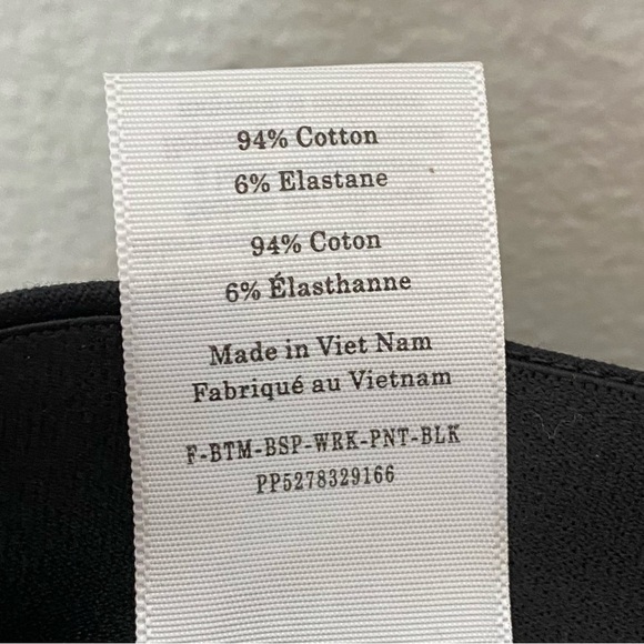 New! Everlane The Bi-Stretch Work Pant Black - Picture 6 of 6